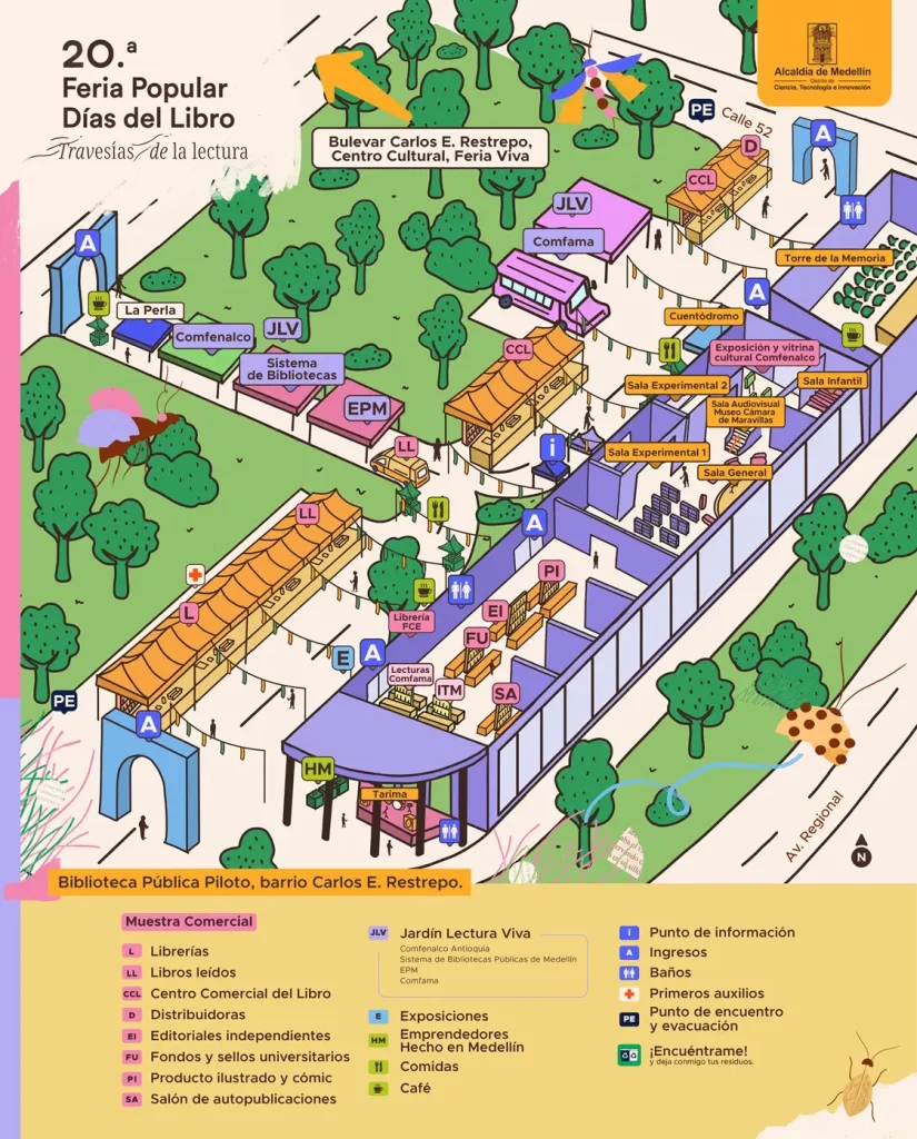 Mapa de la Feria Popular Días del Libro 2026