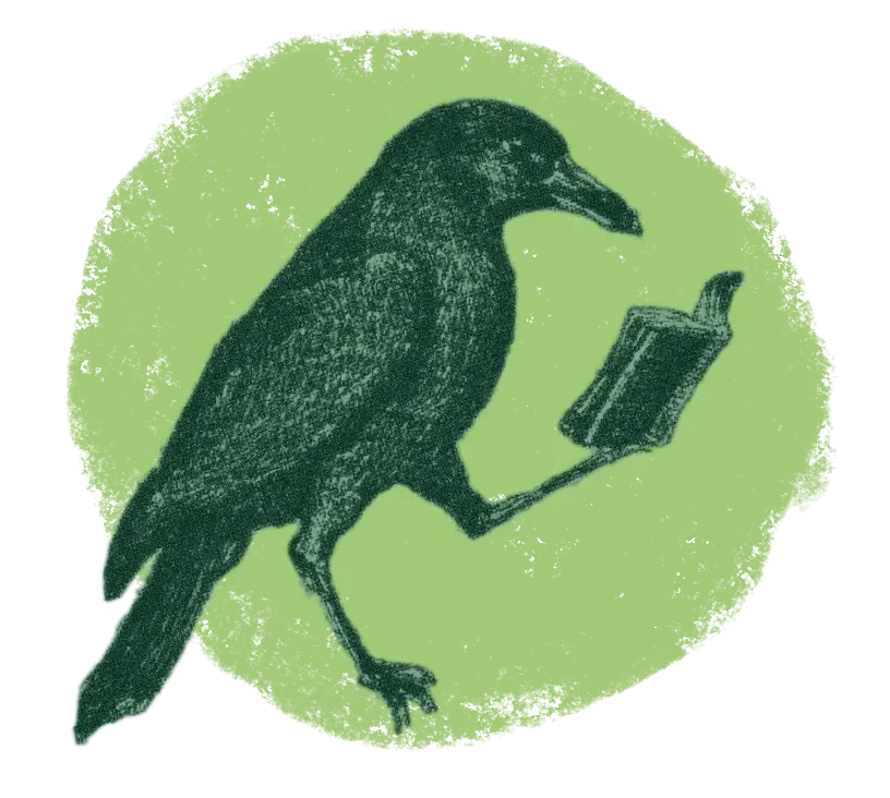 Pájaro leyendo