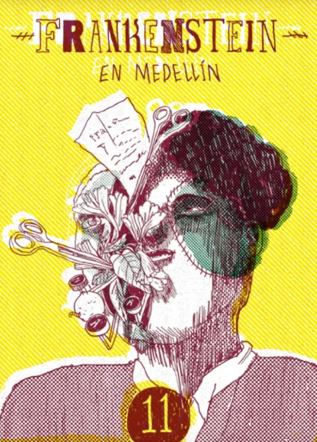 Portada Cuentico amarillo 11: Frankenstein en Medellín (2018)