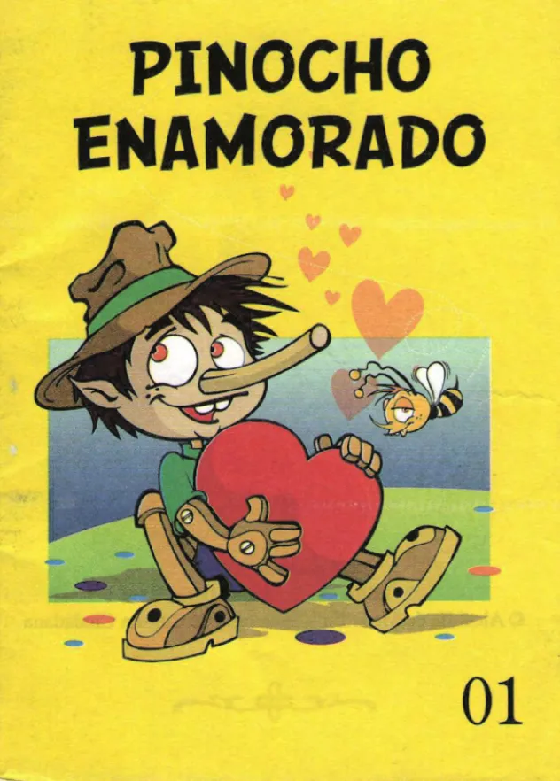 Portada Cuentico amarillo 1: Pinocho enamorado (2009)