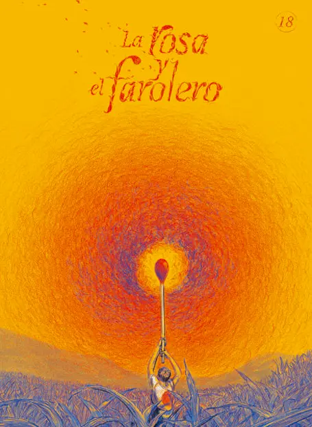 Portada Cuentico amarillo 18: La rosa y el farolero (2025)