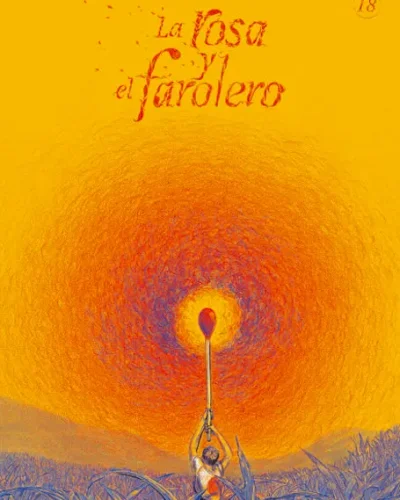 Portada Cuentico amarillo 18: La rosa y el farolero (2025)